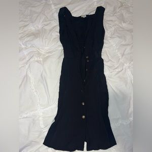 Field Day float black cotton dress